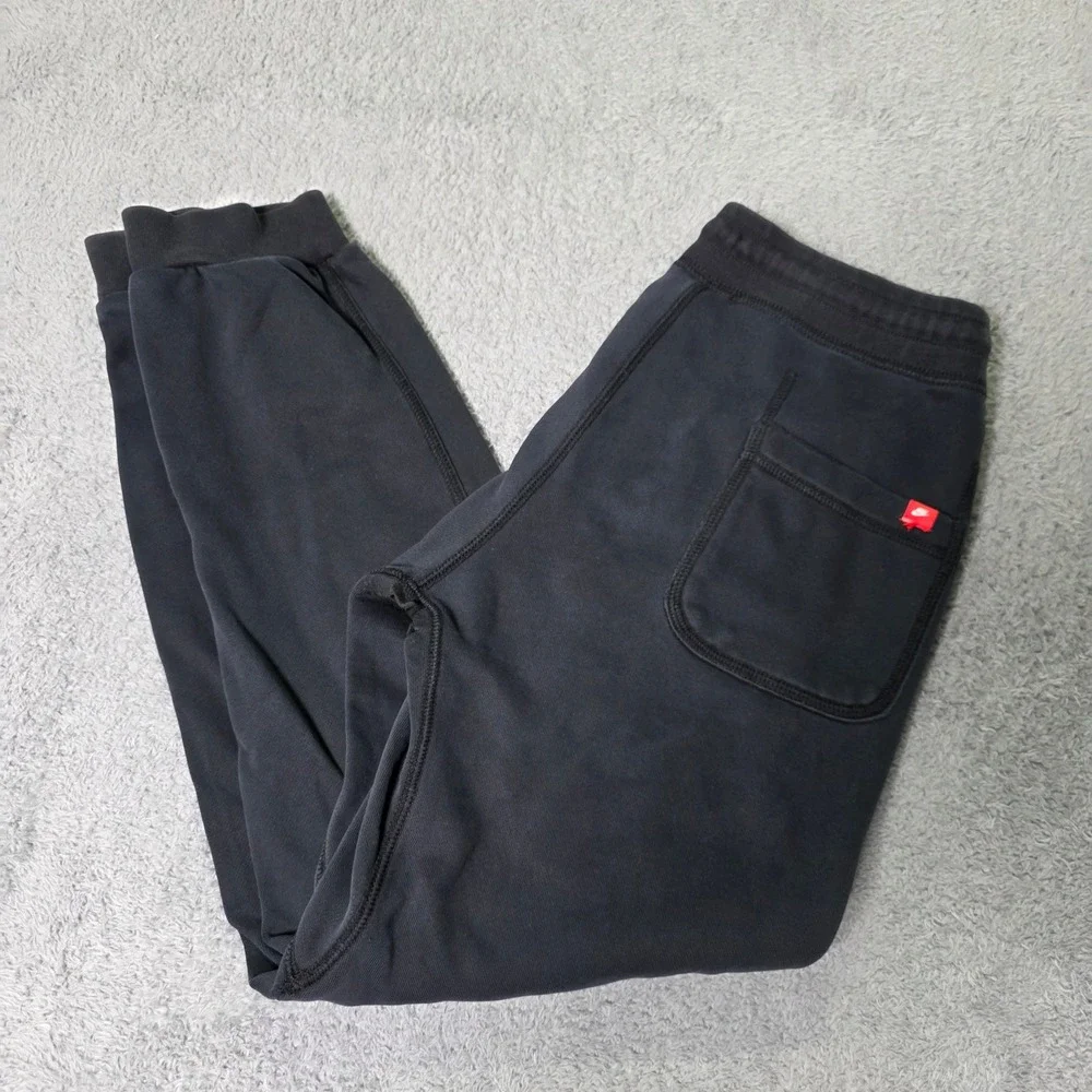 Nike Mens S Joggers Black Fleece Tapered Drawstring Sweatpants